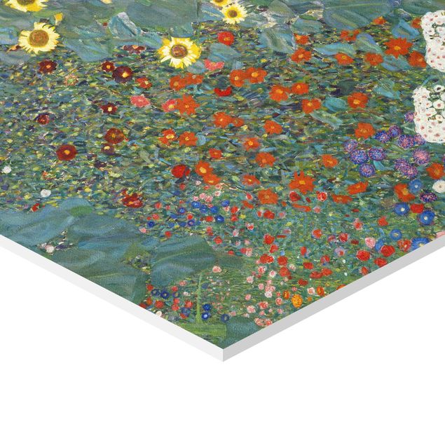 Forex prints Gustav Klimt - Garden Sunflowers