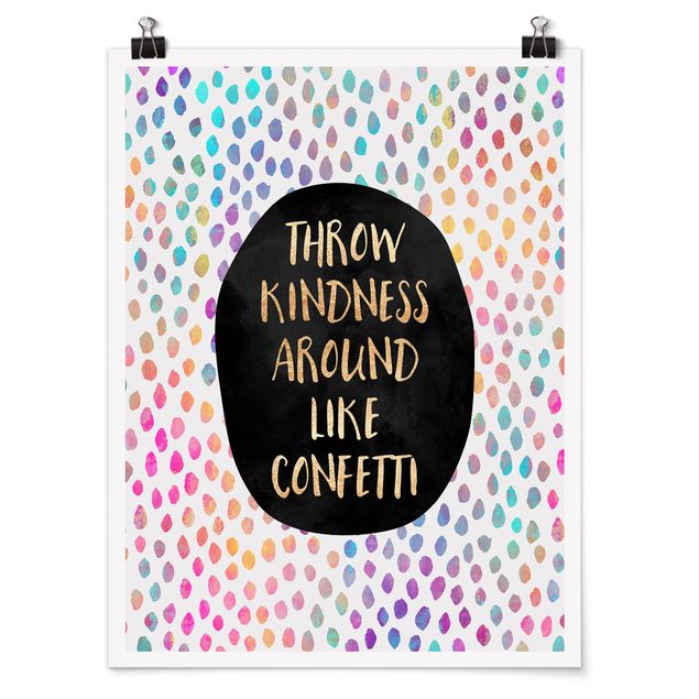 Quote wall art Throw Kindness Around Like Confetti