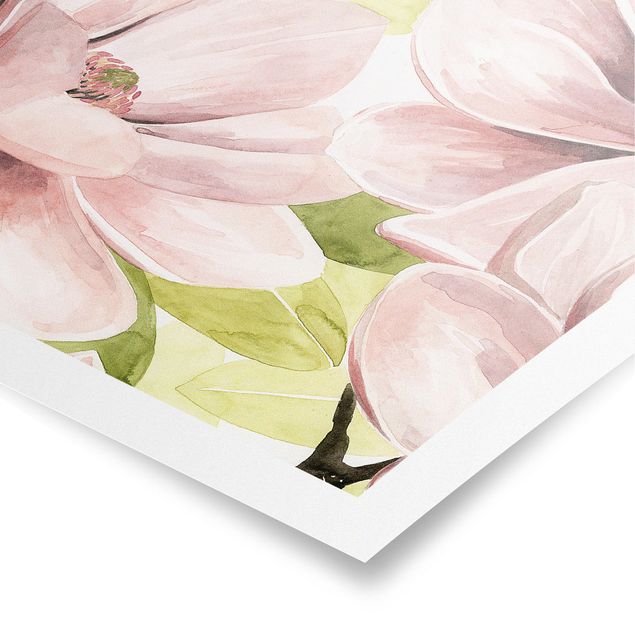 Pink wall art Magnolia Blushing II