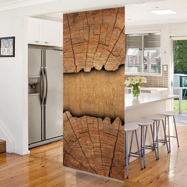 Room divider screen Wooden structure