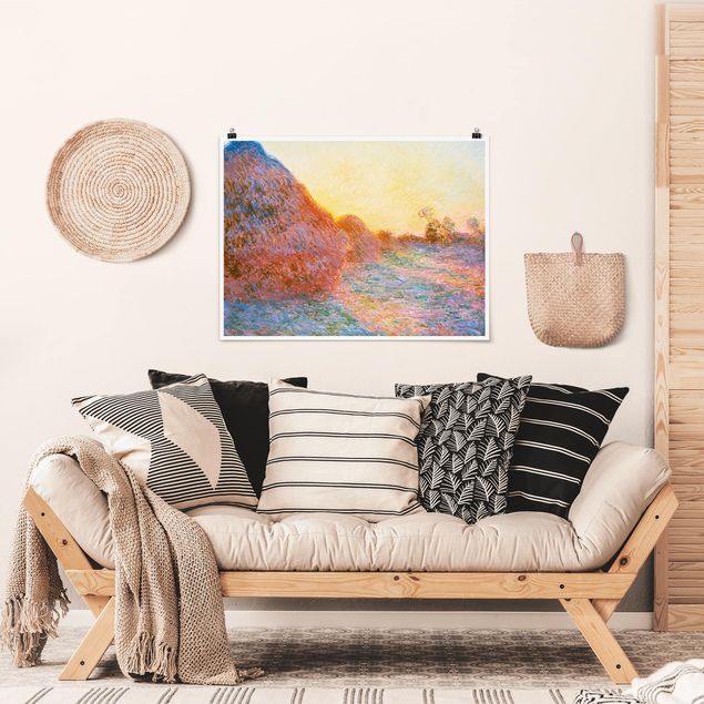 Art style Claude Monet - Haystack In Sunlight