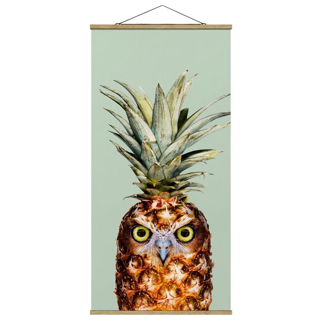 Prints floral Pineapple With Owl
