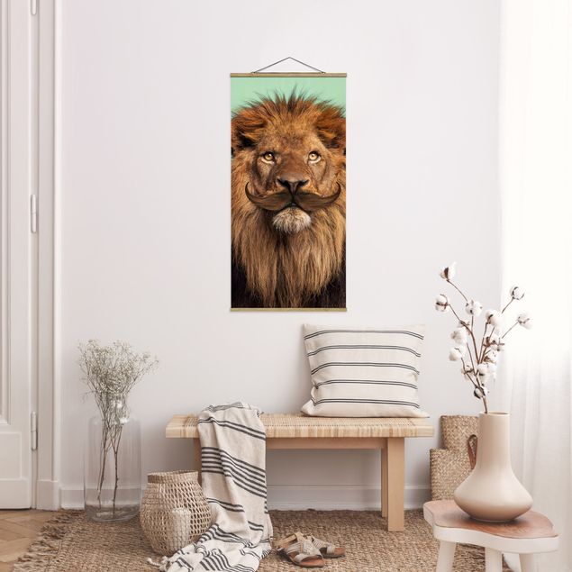 Lion wall art Lion With Beard