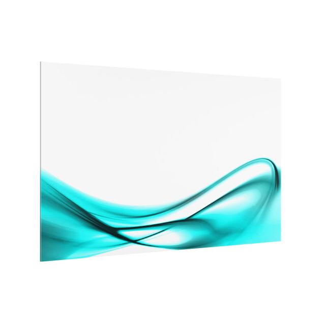 Glass splashback kitchen Turquoise Design