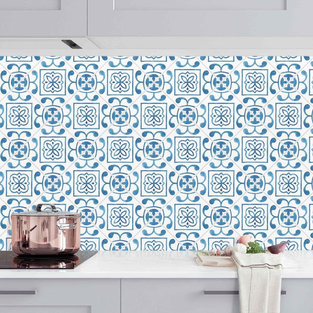 Kitchen Watercolour Tiles - Lagos