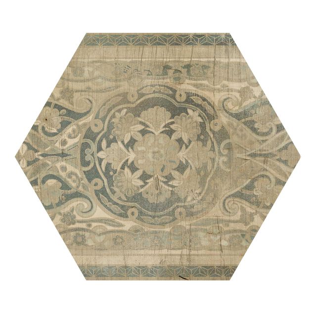 Wooden hexagon - Wood Panels Persian Vintage IV