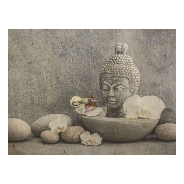 Andrea Haase Zen Buddha, Orchid And Stone