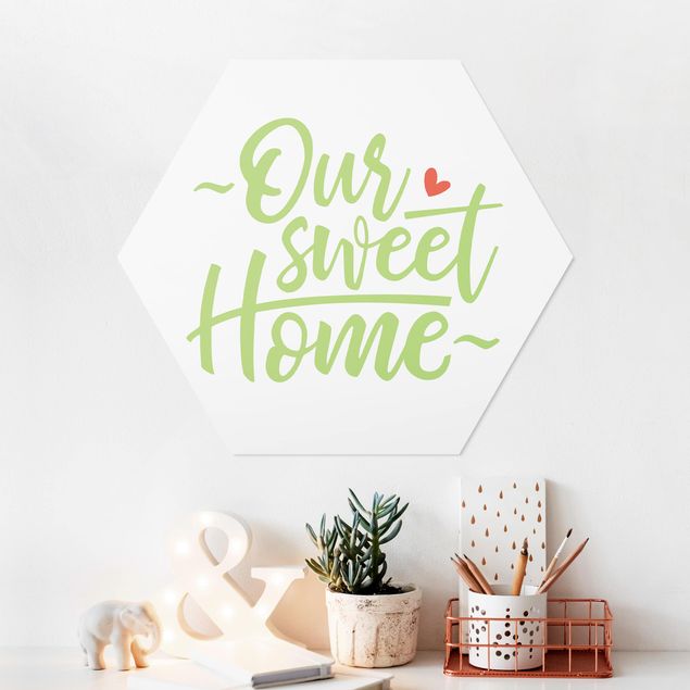 Family canvas wall art Our sweet Home