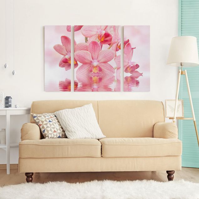Orchid canvas wall art Light Pink Orchid On Water