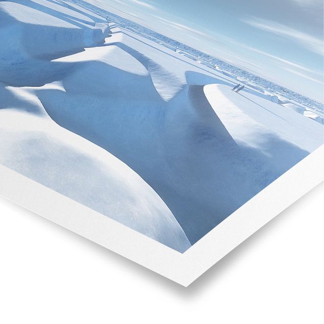 Nature art prints Glacier run
