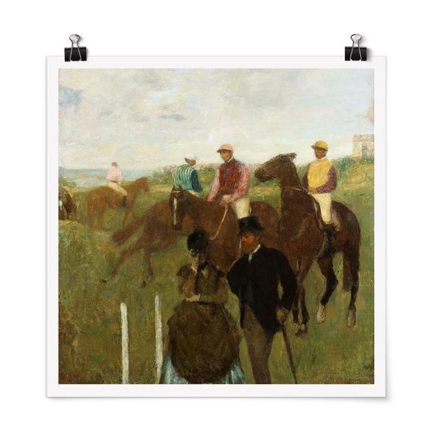 Art style Edgar Degas - Jockeys On Race Track