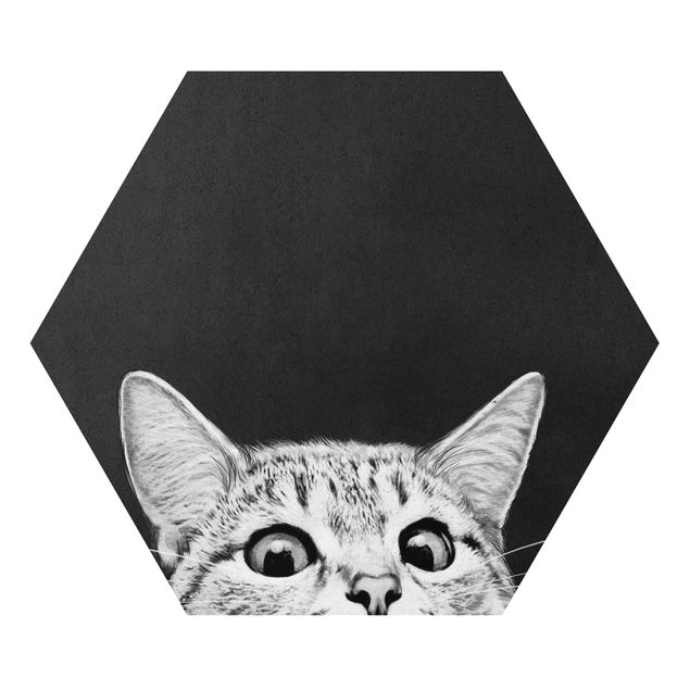 Prints animals Illustration Cat Black And White Drawing
