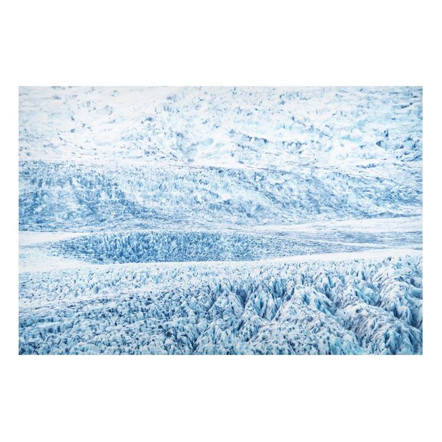 Landscape canvas prints Icelandic Glacier Pattern