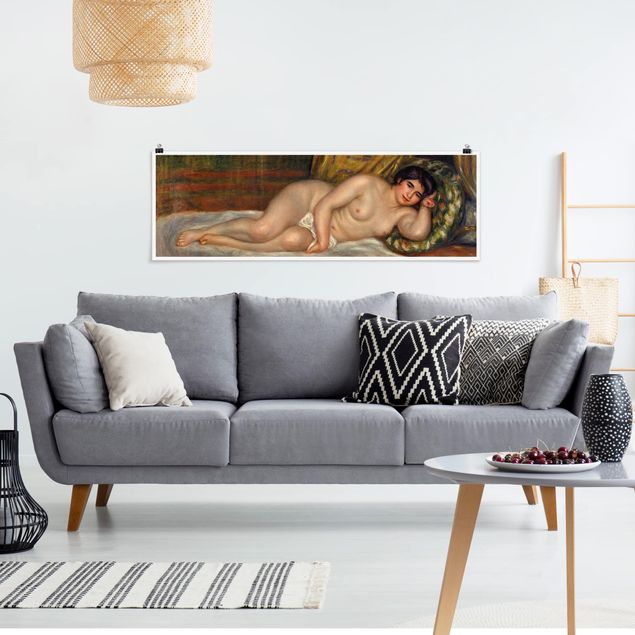 Paintings of impressionism Auguste Renoir - Lying female Nude (Gabrielle)