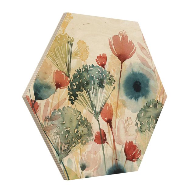 Prints on wood Wild Flowers In Summer I