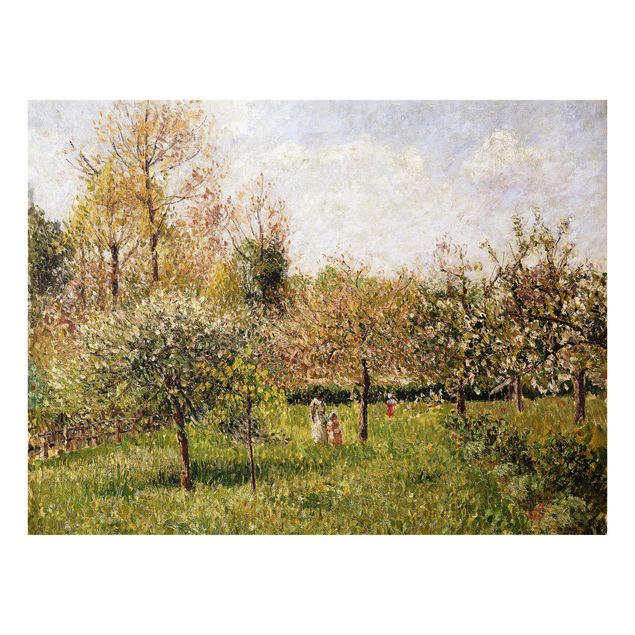 Art style post impressionism Camille Pissarro - Spring In Eragny