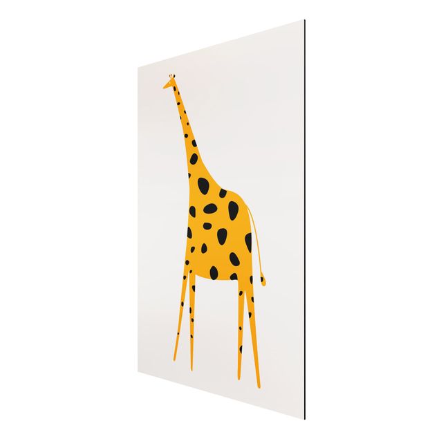 Art prints Yellow Giraffe