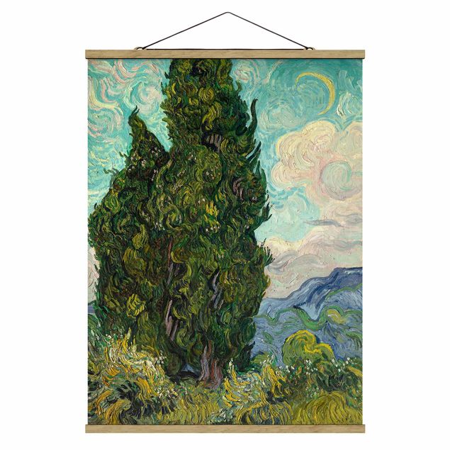 Post impressionism Vincent van Gogh - Cypresses