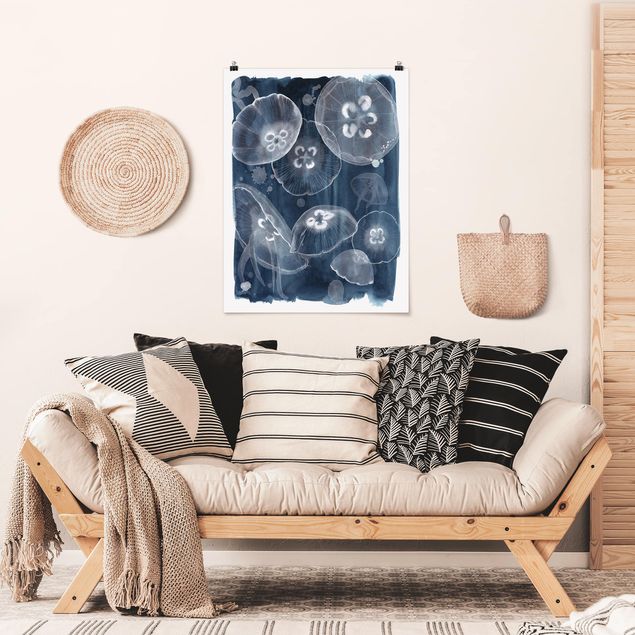 Prints modern Moon Jellyfish II