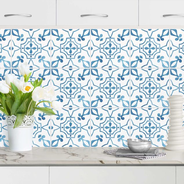 Kitchen Watercolour Tiles - Sagres