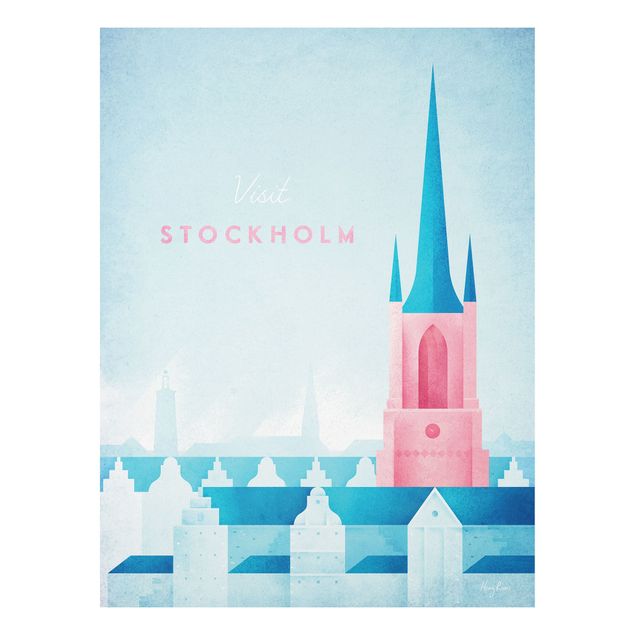 Canvas art Travel Poster - Stockholm