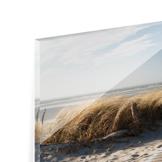 Glass Splashback - Baltic Sea Beach - Panoramic