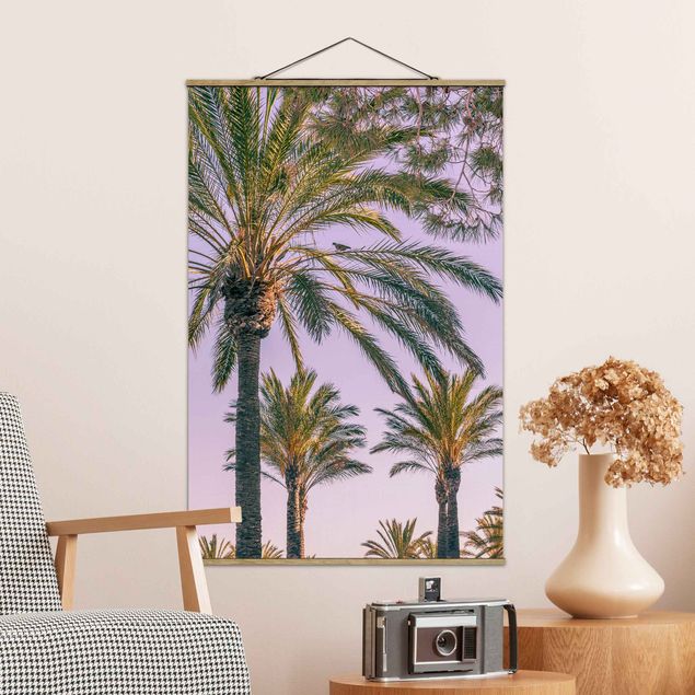 Kitchen Palm Trees At Sunset