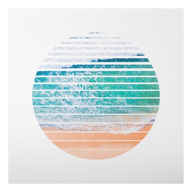 Landscape canvas prints Ocean In A Circle