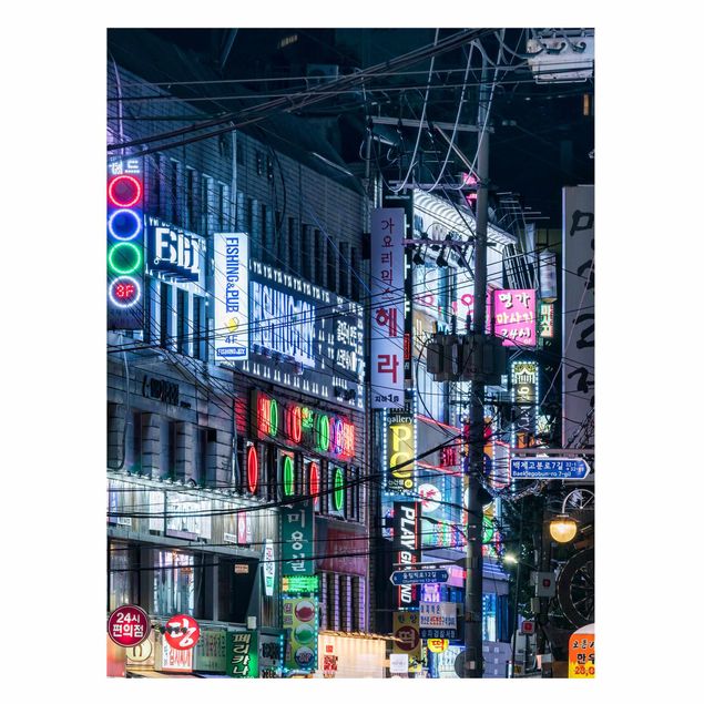 Asian prints Nightlife Of Seoul
