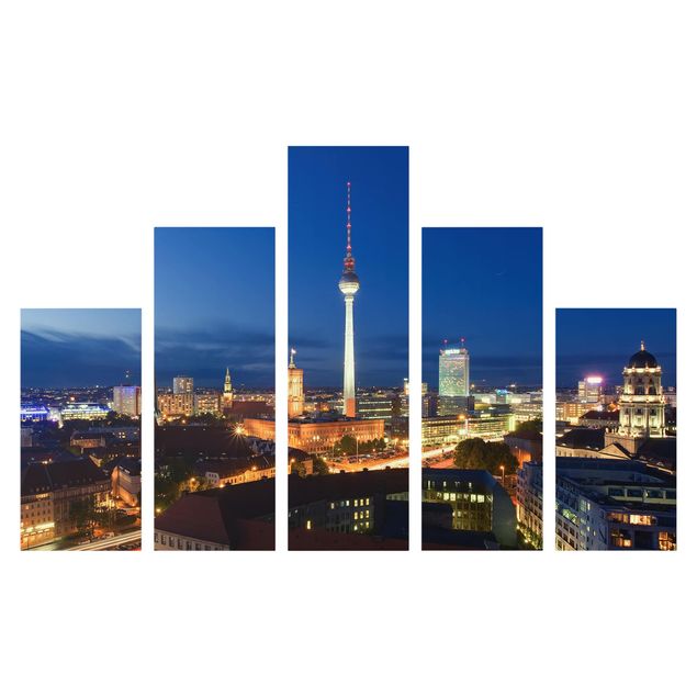 Canvas prints Berlin TV Tower At Night