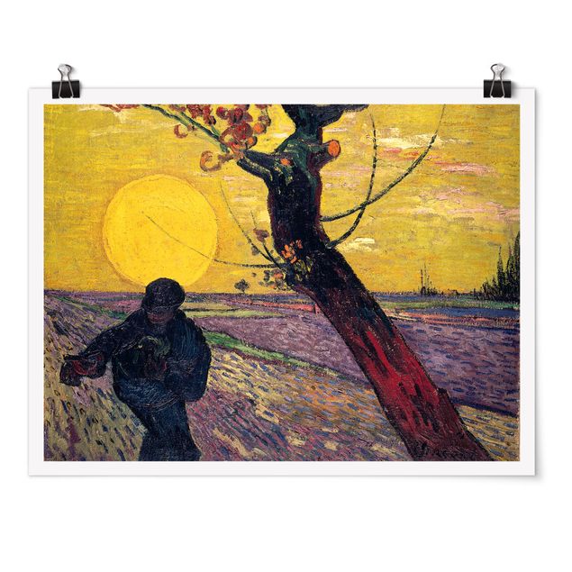 Post impressionism Vincent Van Gogh - Sower With Setting Sun