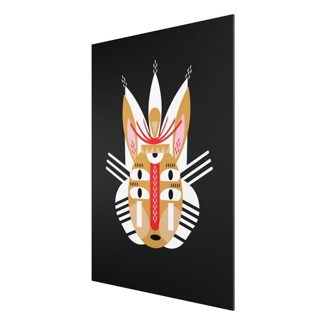 Art posters Collage Ethno Mask - Rabbit