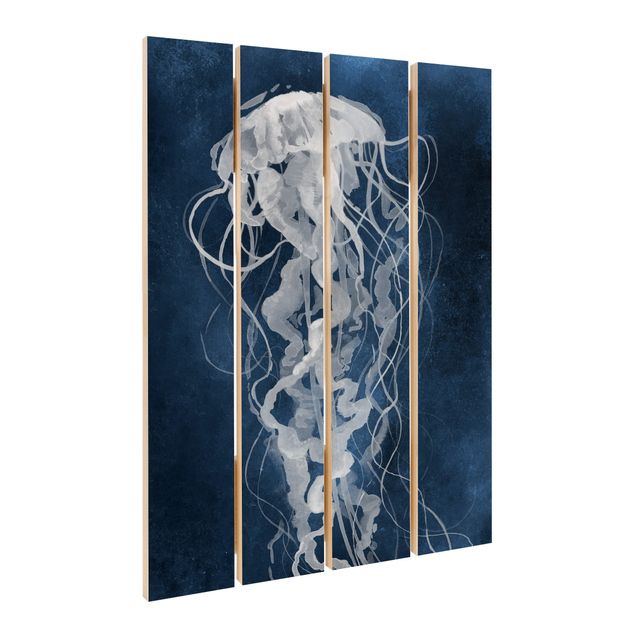 Print on wood - Jellyfish Dance I