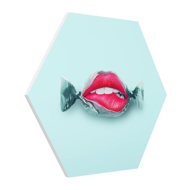 Forex photo prints Candy With Lips