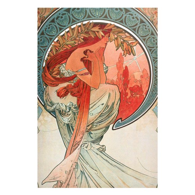 Kitchen Alfons Mucha - Four Arts - Poetry