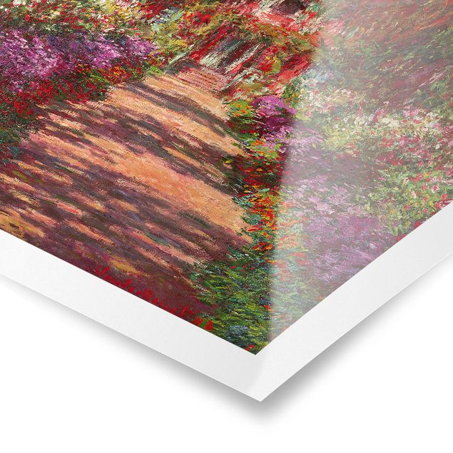 Tree print Claude Monet - Pathway In Monet's Garden At Giverny