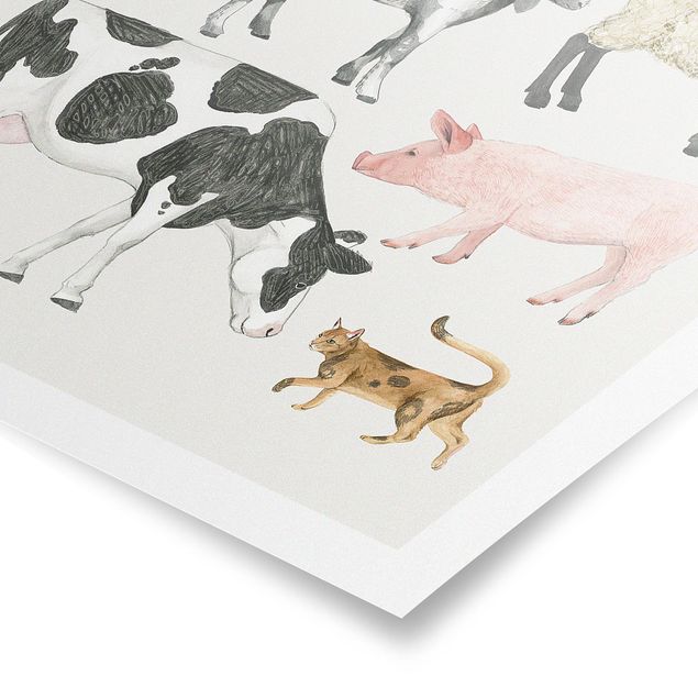 Prints Farm Animal Family II