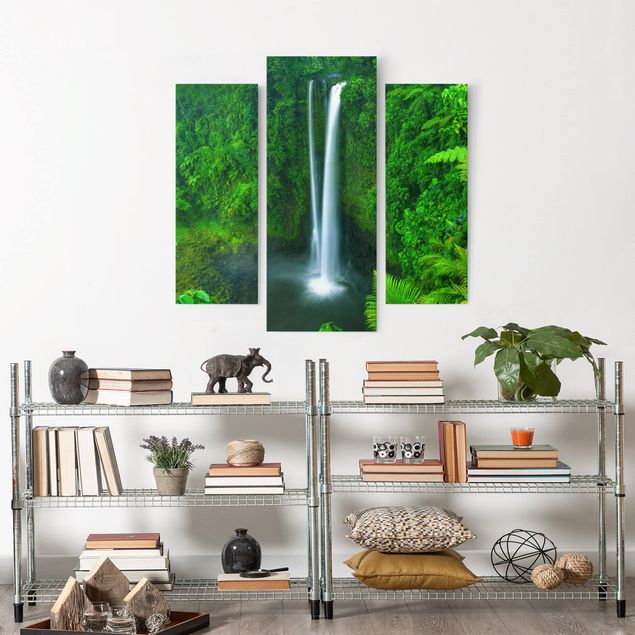 Landscape canvas prints Heavenly Waterfall