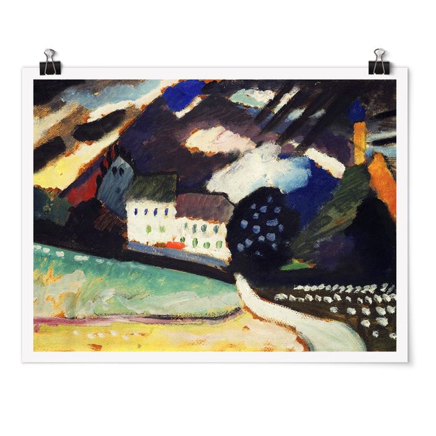 Canvas art Wassily Kandinsky - Murnau, Castle And Church Ii