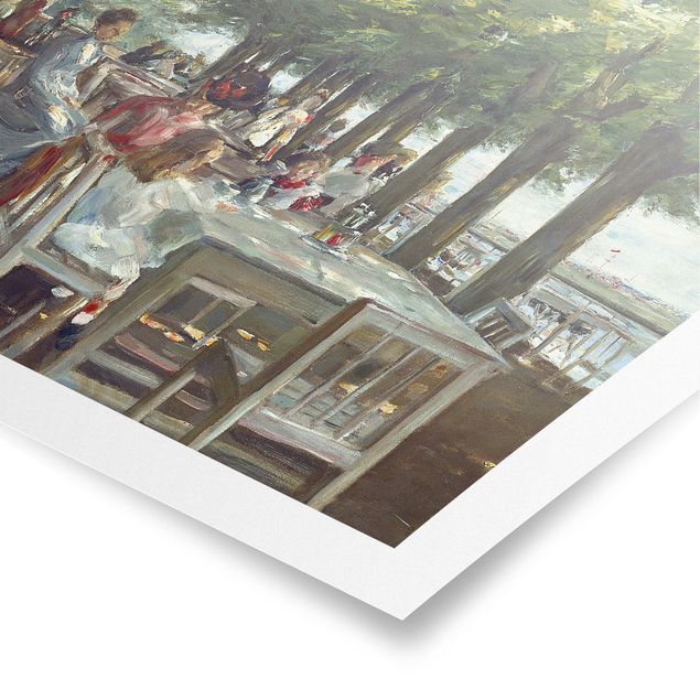 Trees on canvas Max Liebermann - The Restaurant Terrace Jacob