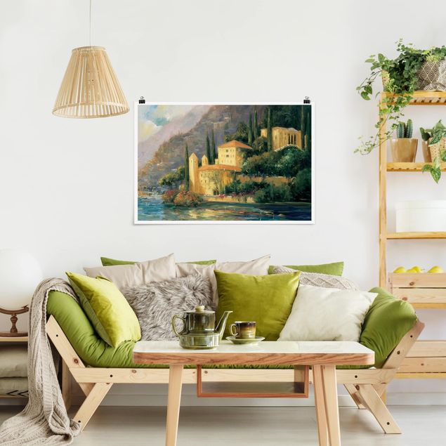 Contemporary art prints Italian Countryside - Country House