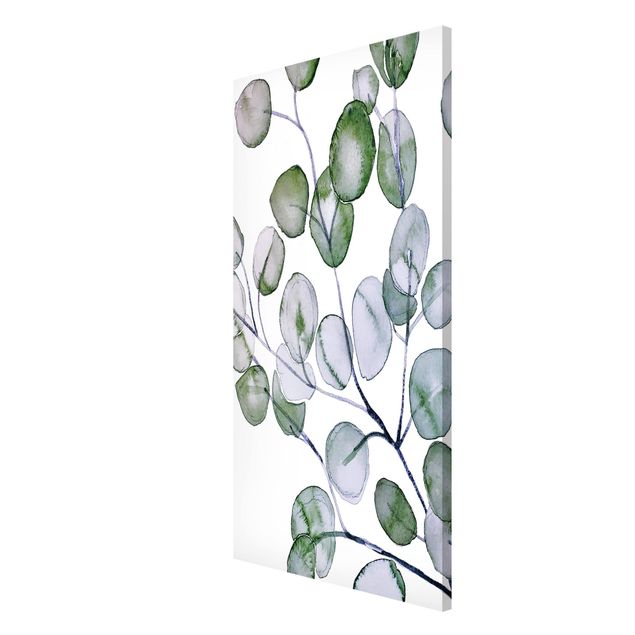 Floral canvas Green Watercolour Eucalyptus Branch