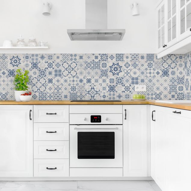 Kitchen splashback patterns Ceramic Tiles Agadir Blue