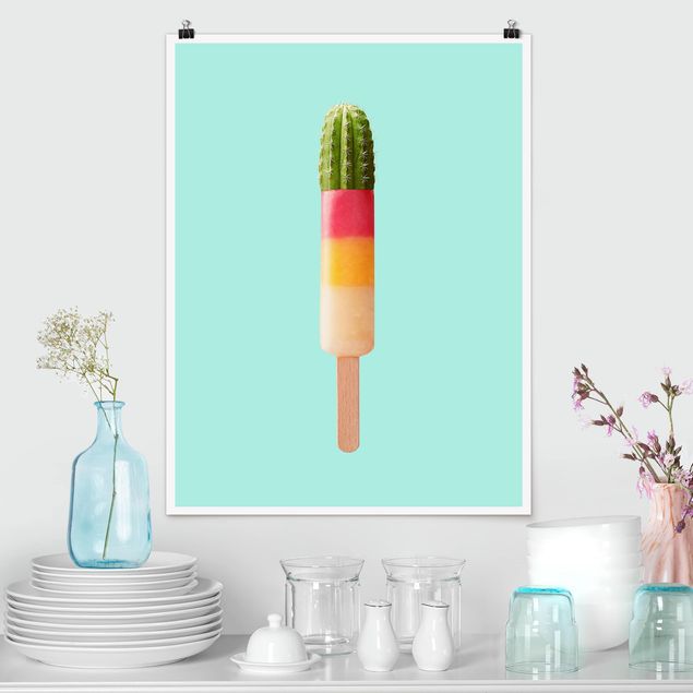 Kitchen Popsicle With Cactus