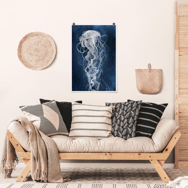 Modern art prints Jellyfish Dance I