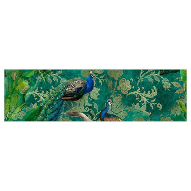 Splashback Shabby Chic Collage - Noble Peacock II