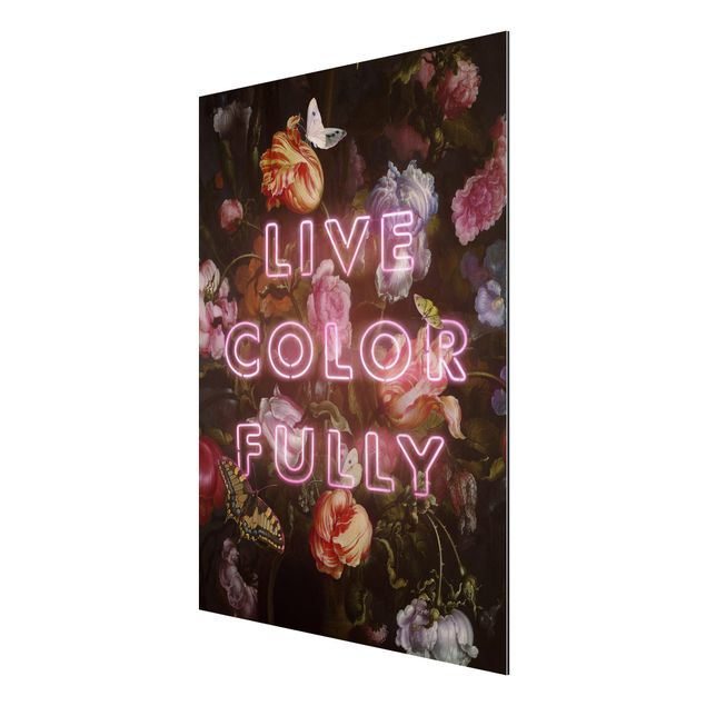 Quote wall art Live Colour Fully