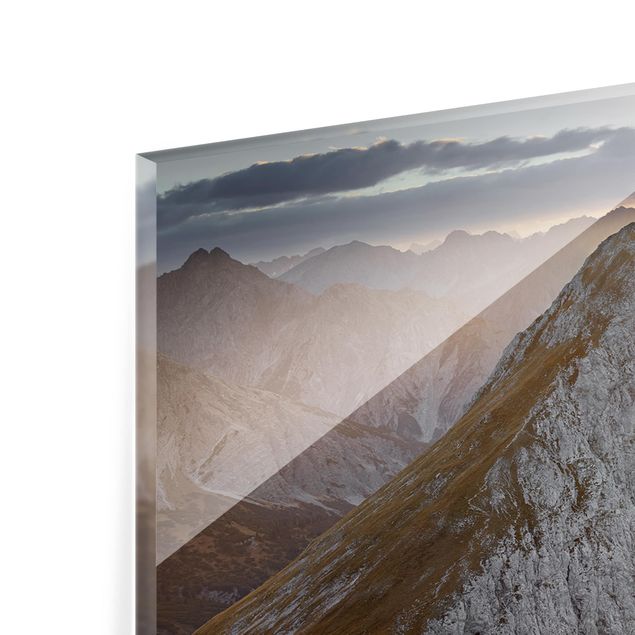 Glass Splashback - Lechtal Alps - Panoramic