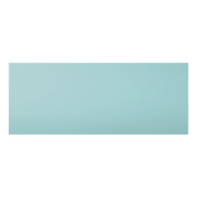 Glass Splashback - Pastel Turquoise - Panoramic