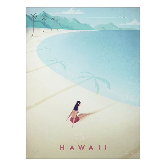 Landscape canvas prints Travel Poster - Hawaii